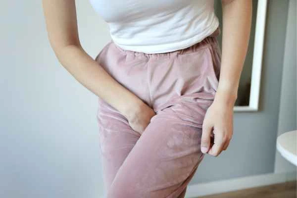 woman struggling with urine incontinence Elstree